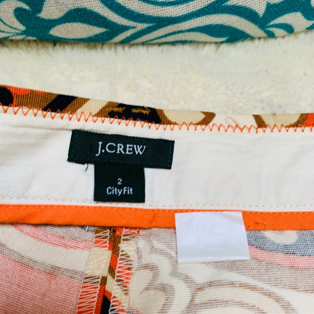 J. Crew Colorful Floral Shorts, Size 2 - Picture 7 of 10